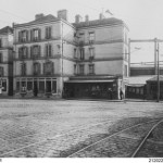 Extérieur du dépôt de Lagny a l'époque des tramways